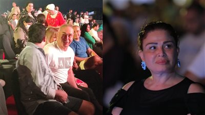 إلهام شاهين وإبراهيم حسن في حفل آمال ماهر بمدينة العلمين | صور 