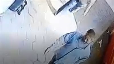 في وضح النهار.. لحظة سرقة محتويات سيارة تاكسي بالمنيل | فيديو