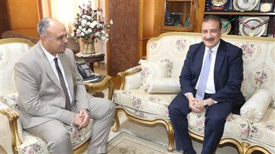 اللواء إبراهيم أبو ليمون يقدم التهنئة لمدير أمن المنوفية الجديد