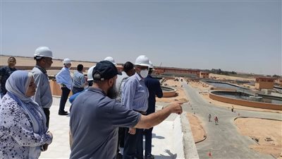 قيادات المجتمعات العمرانية يتفقدون محطة المعالجة الثلاثية بمدينة 6 أكتوبر