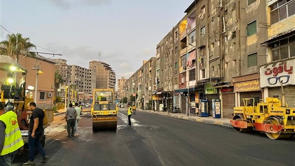 أعمال رصف الطرق