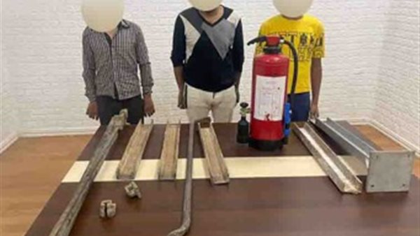 المتهمين حوزة المضبوطات