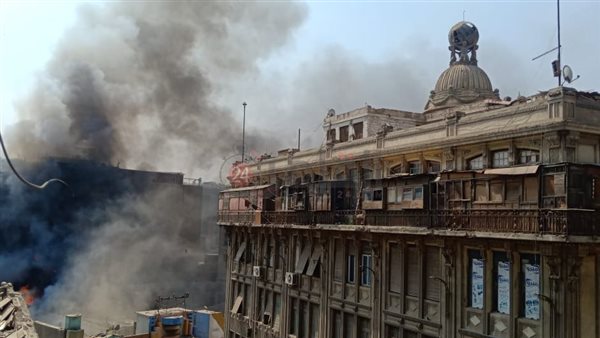 حريق هائل بالعتبة