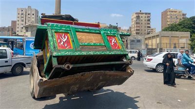 رفع 1300 حالة إشغال للباعة الجائلين والمنشآت التجارية والمقاهي بجنوب الجيزة 
