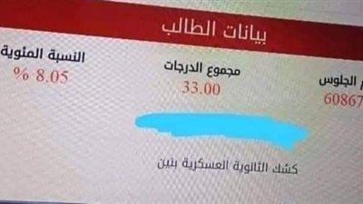 هيدخل بيهم إيه؟.. حقيقة حصول طالب بالثانوية العامة على 8.05%