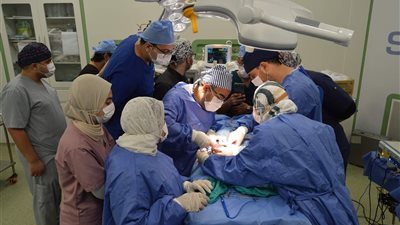 استئصال ورم يشبه الجنين من بطن مولودة بالدقهلية