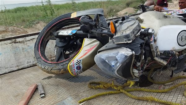 حادث تصادم على الطريق