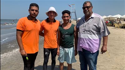 وصل لـ 2000 متر داخل المياه.. إنقاذ شاب من ذوي الهمم من الغرق ببورسعيد