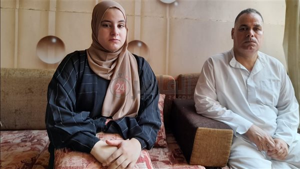 الطالبة أروى ووالدها