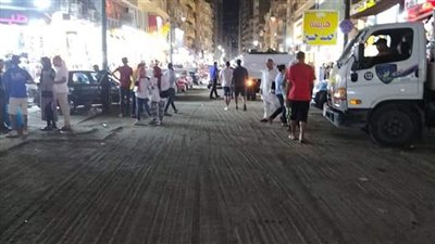 استمرار الحملات على شارع خالد بن الوليد بالإسكندرية لمنع سير التوكتوك والإشغالات
