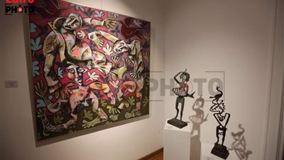 تحت عنوان مساحة مختلفة.. جاليري ياسين للفنون يستضيف معرض لفناني مصر بمجال النحت والتصوير |صور 