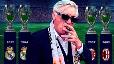 كارلو أنشيلوتي يحقق رقمًا قياسيًا في تاريخ التدريب