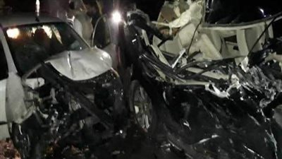 ارتفاع عدد ضحايا حادث تصادم ميكروباص وتريلا في أسوان إلى 11 شخصًا