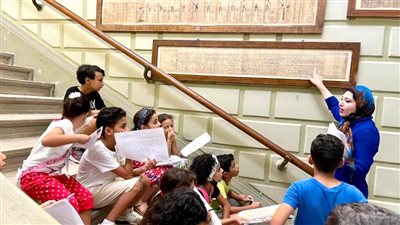 المتحف المصري بالتحرير ينظم برنامجا تعليميا للأطفال | صور 