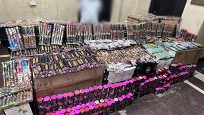 أمن العاصمة يضبط 2 مليون قطعة ألعاب نارية بالقاهرة