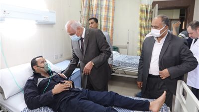 نقل مصابي حريق كنيسة أبو سيفين إلى مستشفى العجوزة.. وحالة استنفار بمحافظة الجيزة