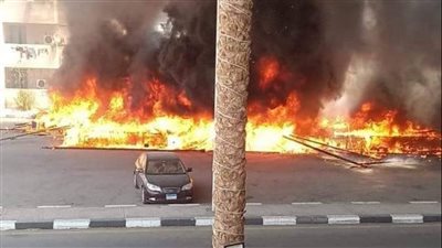 السيطرة على حريق بشادر بيع أدوات منزلية بشرم الشيخ