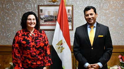 وزير الشباب والرياضة يلتقي مُمثلة هيئة الأمم المتحدة للمرأة في مصر