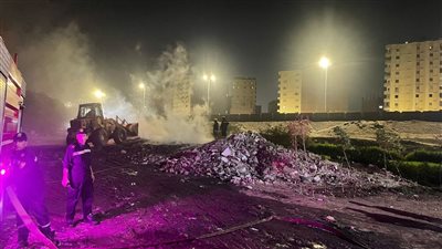 كاهن كنيسة العذراء والأنباء موسى بالجيزة: لا يوجد أي خسائر والحريق كان في مقلب مخلفات بعيد