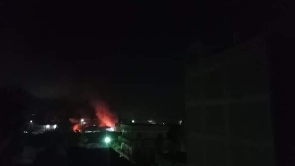 جانب من الحريق 