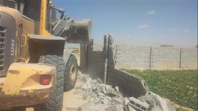 إزالة 8 حالات تعدي على أملاك الدولة ضمن الموجة 20 بالعريش