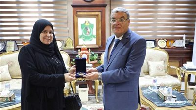 محافظ المنيا يُسلم وسام الكمال لـ الأم المثالية على المحافظة