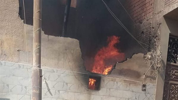 جانب من الحريق