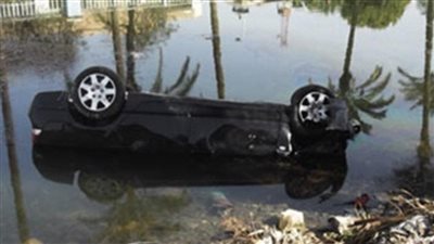 مصرع وإصابة طالبين في حادث انقلاب سيارة ملاكي داخل ترعة نجع حمادي بسوهاج