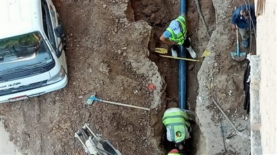 هبوط أرضي بشارع مجمع المدارس بحي مصر القديمة 