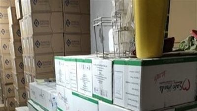 ضبط مسئول مخزن لبيعه مستلزمات طبية مجهولة المصدر بالقاهرة