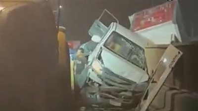 4 ضحايا حصيلة أولية.. سائق تريلا يدهس 15 سيارة ملاكي وأجرة على الطريق الدائري | فيديو