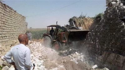إزالة 545 حالة تعدٍ على أراض أملاك الدولة في المنيا