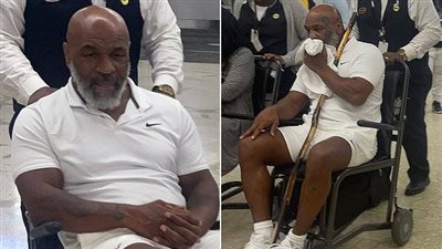 على كرسي متحرك.. نجم الملاكمة العالمي مايك تايسون يتلقى ضربة موجعة من المرض تجعله قعيدًا | فيديوجراف