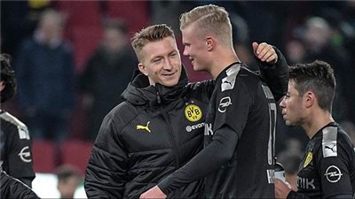 أول تعليق من ماركو رويس عن مواجهة هالاند في دوري أبطال أوروبا