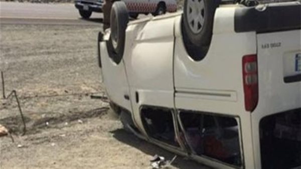  انقلاب سيارة ميكروباص_