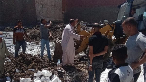 إزالة تعديات في الفيوم