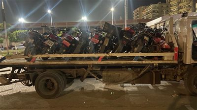 ضبط 50 مركبة توك توك مخالفة في شوارع طنطا بالغربية 