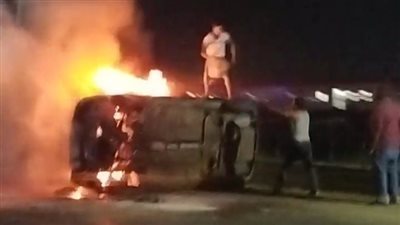 بسبب ماس كهربائي.. السيطرة على حريق اندلع في سيارة ملاكي بسوهاج