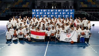 مشاركة لأطفال الأولمبياد الخاص بمعسكر كرة السلة بلا حدود بأفريقيا 2022