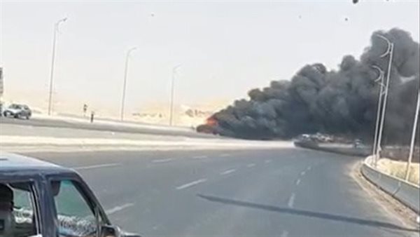 حريق أتوبيس حلوان