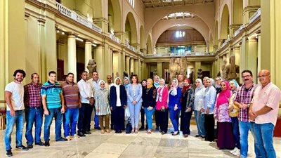 السياحة تعلن انتهاء تدريب 25 موظفا من العاملين في المتحف المصري بالتحرير