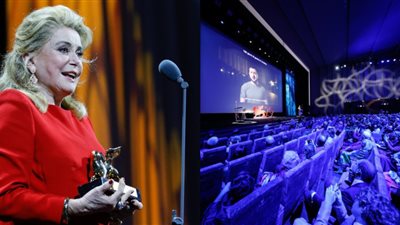 ظهور الرئيس الأوكراني زيلينسكي وتكريم كاترين دينوف بـ مهرجان فينيسيا السينمائي | صور