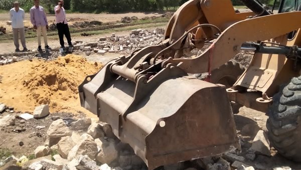 إزالة تعديات في الفيوم