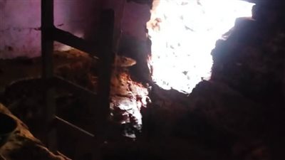 مصرع شخص في انهيار منزل بقرية بالقليوبية | صور 