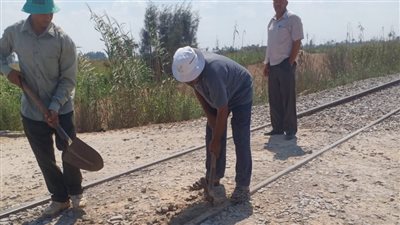 غلق 14 معبرًا مخالفًا على خطوط السكة الحديد بقرية الناصر بالبحيرة