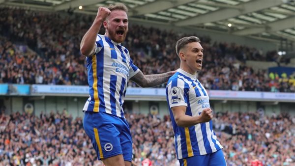 فرحة لاعبي برايتون