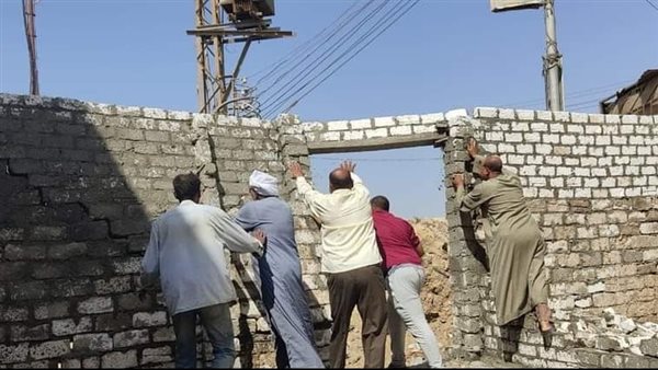 إزالة تعديات في الفيوم