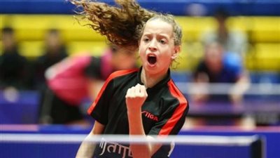 هنا جودة تفوز على منة الله فريد في أولى مبارياتها ببطولة مصر الدولية لتنس الطاولة 