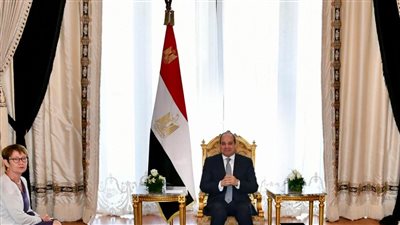 السيسي يستقبل رئيس البنك الأوروبي لإعادة الإعمار والتنمية