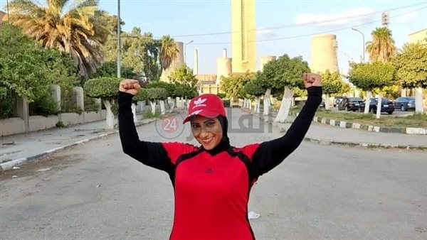 أمينة حمدي بطلة الدراجات